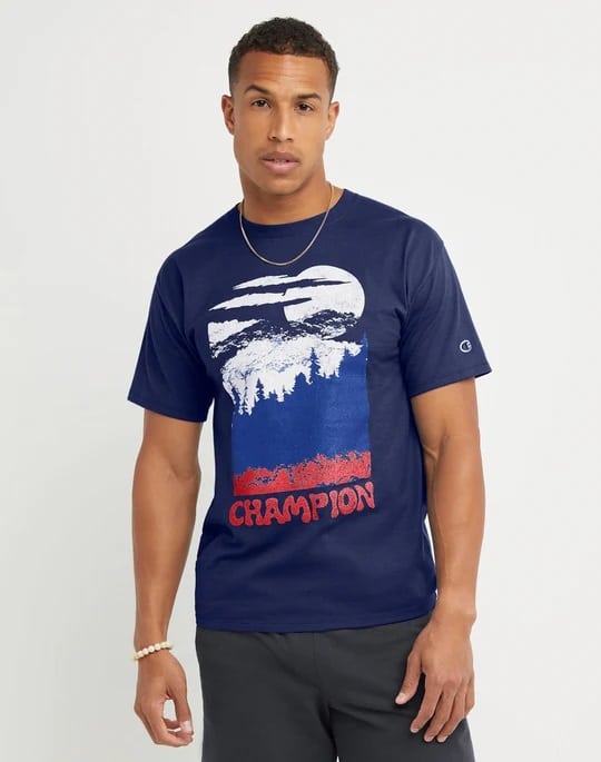 POLERA CLASSIC GRAPHIC HOMBRE CHAMPION NAVY