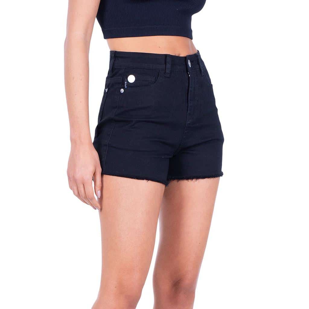 SHORT MUJER LILLY TIRO ALTO BLACK 999 ELLUS