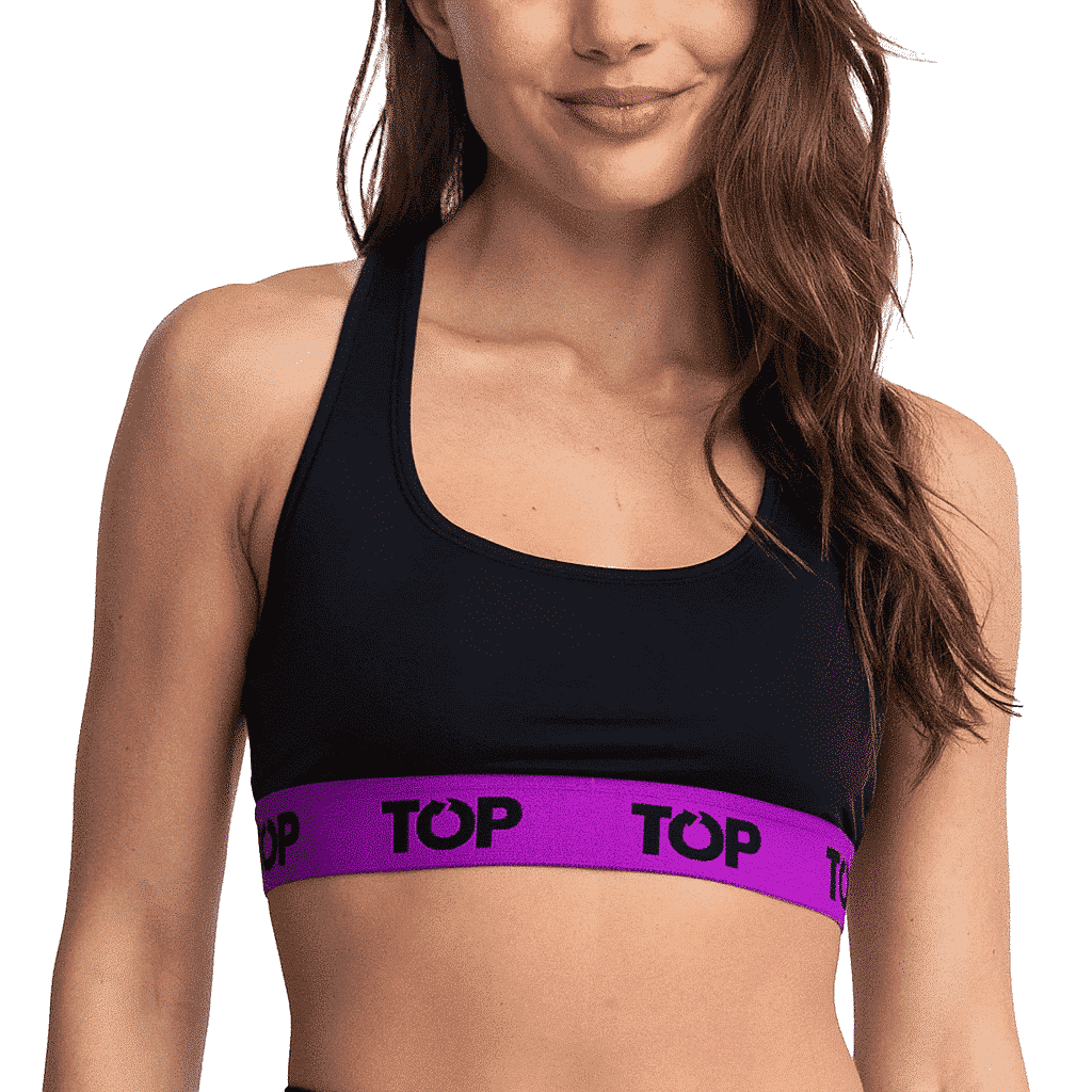 PETO MUJER MICROFIBRA M170MNV24C1  NG/MOR TOP
