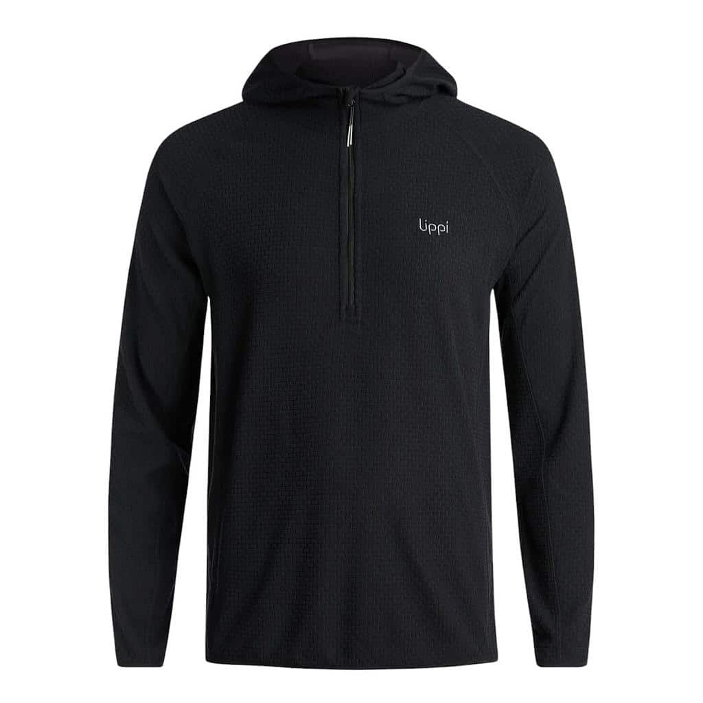 Polerón Hombre Jacaranda Nano-F 14 Zip Hoody Negro Lippi
