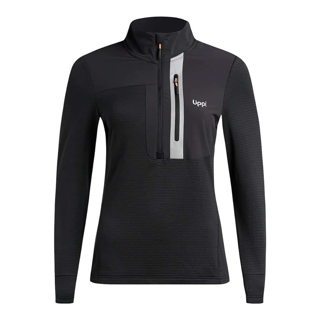 Polerón Mujer Karova Nano-f 14 Zip Negro Lippi