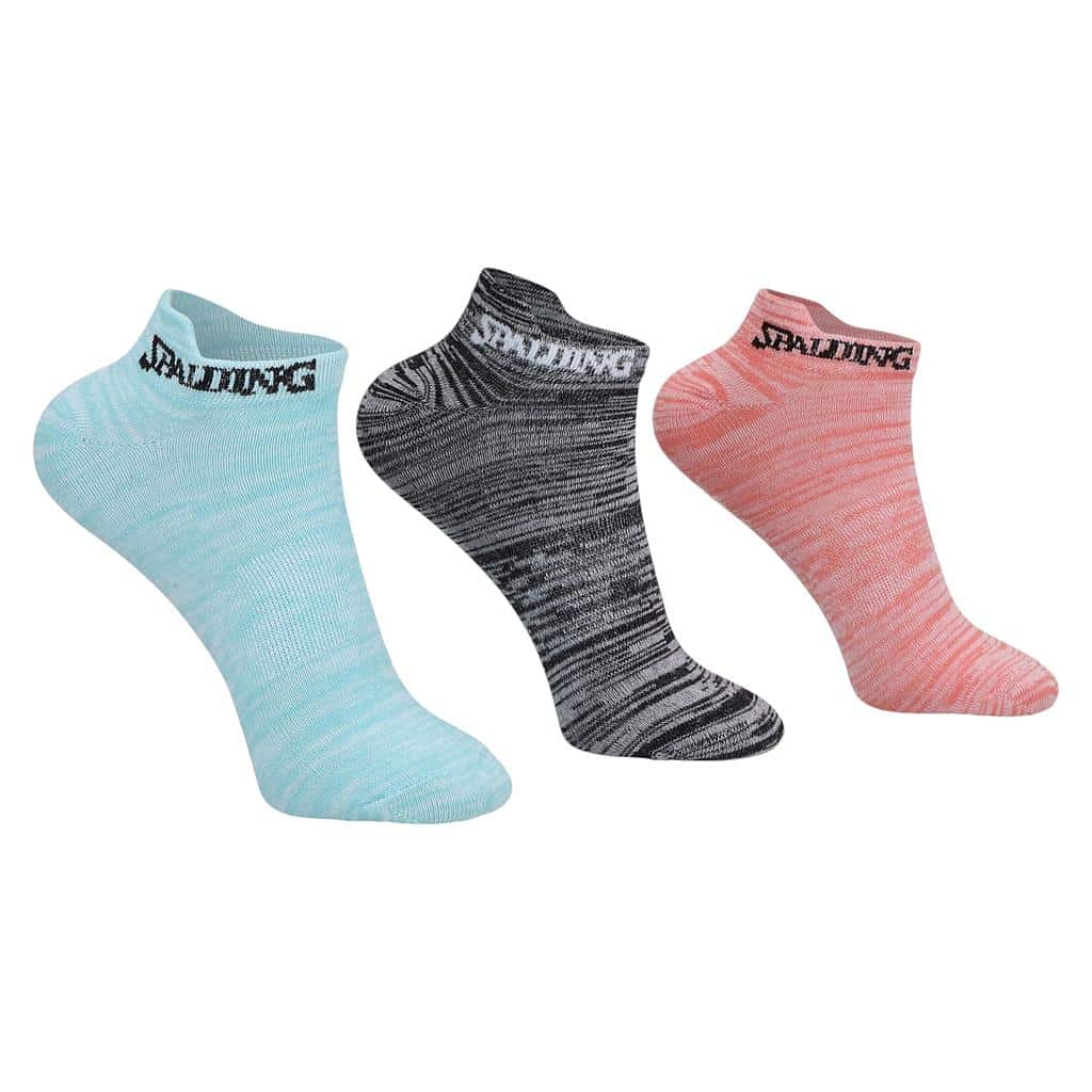 CALCETINES CORTOS MULTICOLOR PACK 3 SPALDING
